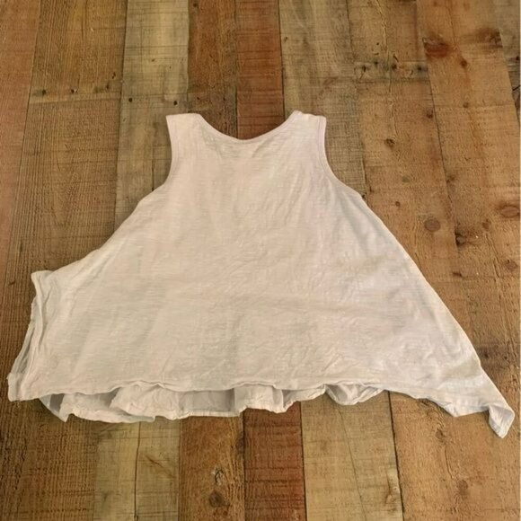 Naartjie girls size XXXL 9Y oversized white tank top blouse with lace - Picture 5 of 7